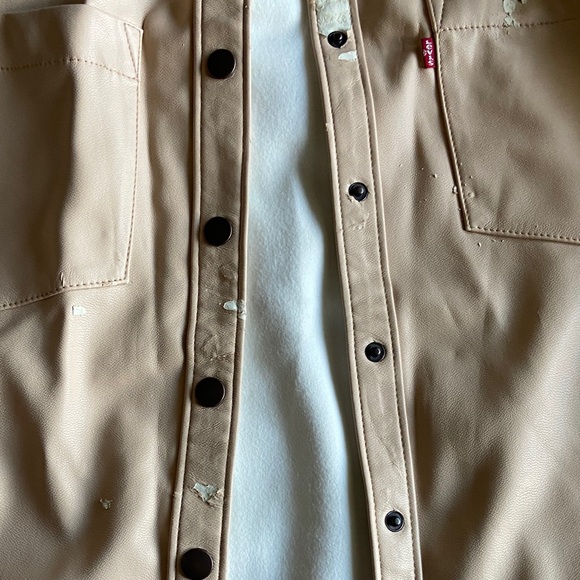 Levi's Tan Pleather Jacket - Picture 5 of 8